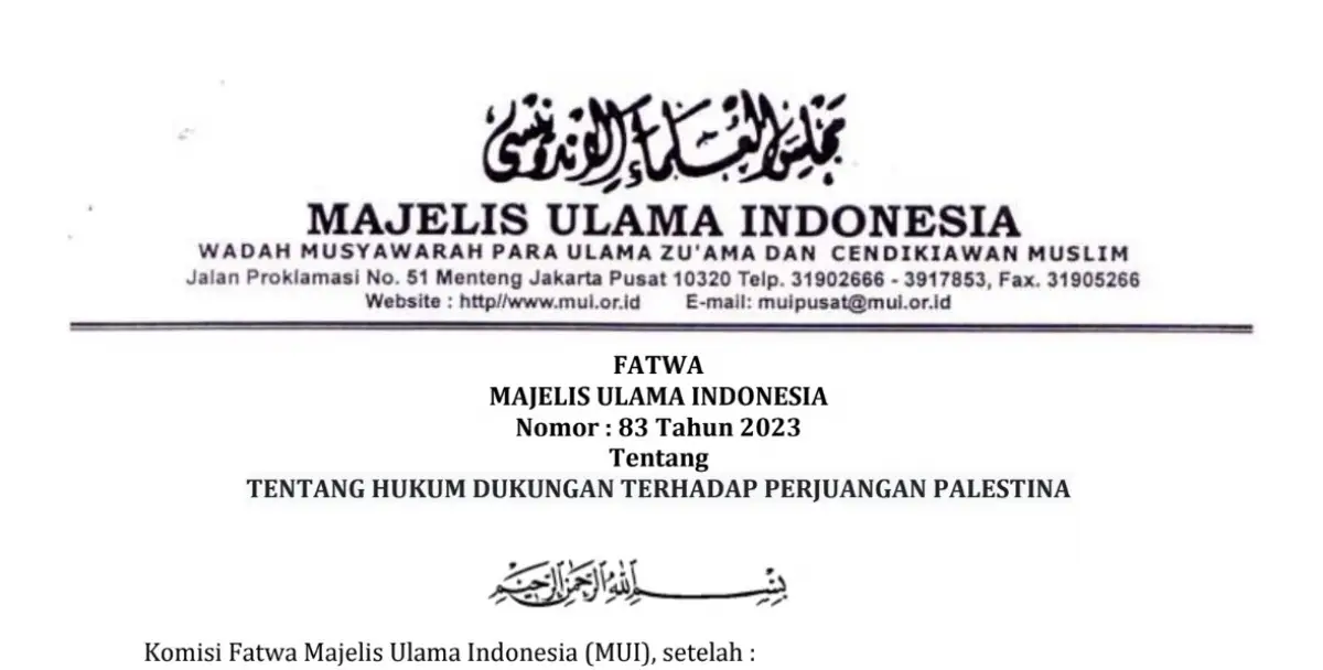 Cek segera inti dari Fatwa MUI tentang imbauan berhenti mengonsumsi produk perusahaan yang mendukung Israel yang berkonflik dengan Palestina.