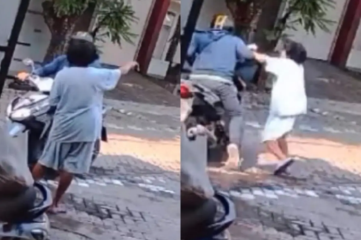 Seorang ibu-ibu di padurungan, Kota Semarang berhasil gagalkan aksi penjabretan (Sumber : instagram @infokejadiansemarang.new)