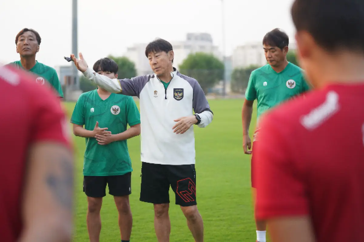 Shin Tae-yong yakin taktiknya bisa redam permainan Irak. (Sumber : PSSI)
