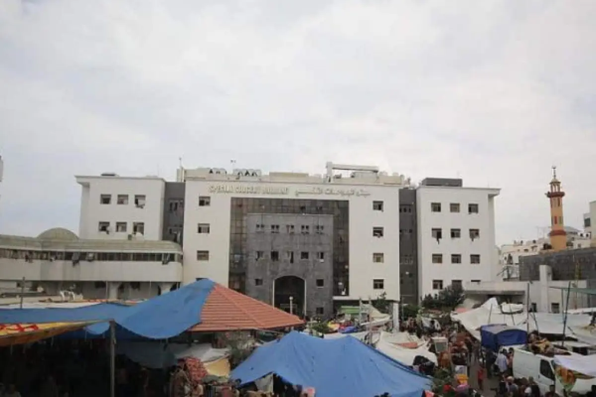 Israel serbu bagian dalam Rumah Sakit Al Shifa, Gaza. (Sumber : JNS)