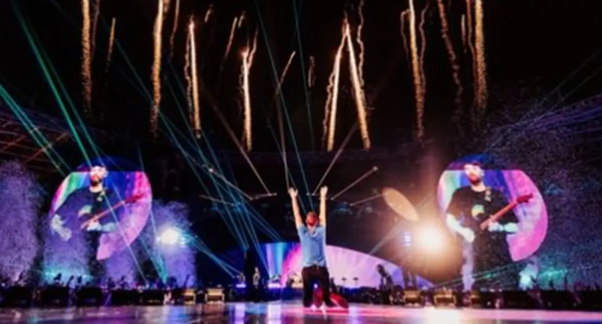 Konser Coldplay di Stadion Gelora Bung Karno Jakarta, Rabu 15 November 2023 malam. (Sumber : Instagram @coldplay)
