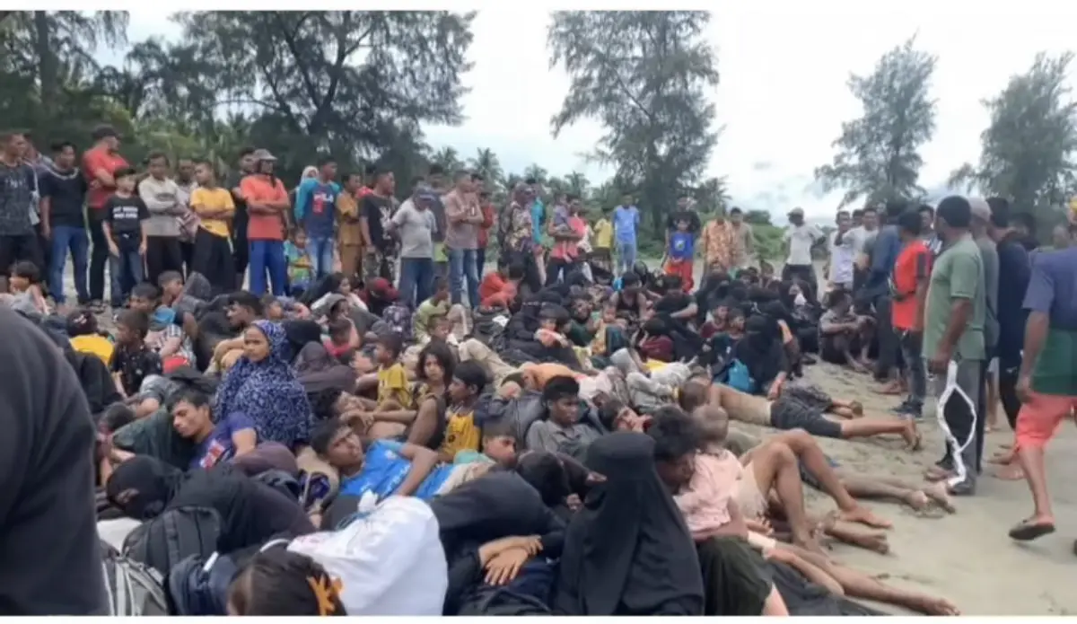 penampakan warga Rohingya yang terdampar di Aceh (Sumber : instagram @nenktaiment)