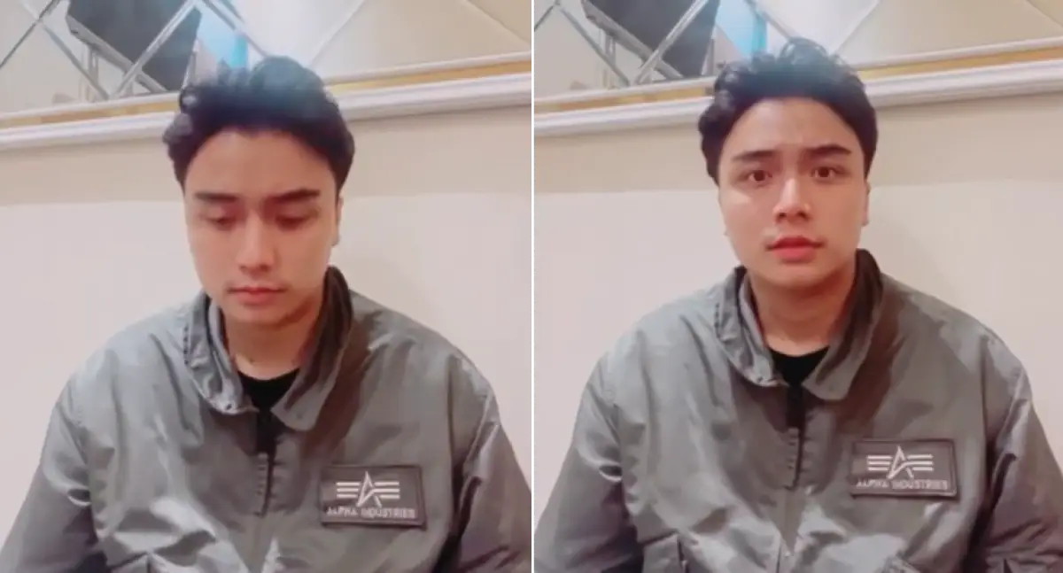 Anak aktor kawakan Willy Dozan, Leon Dozan, membuat video permintaan maaf ke Rinoa Aurora Senduk dan menyesali ucapan kasarnya yang dinilai merendahkan institusi kepolisian. (Sumber : Instagram @willydozan)