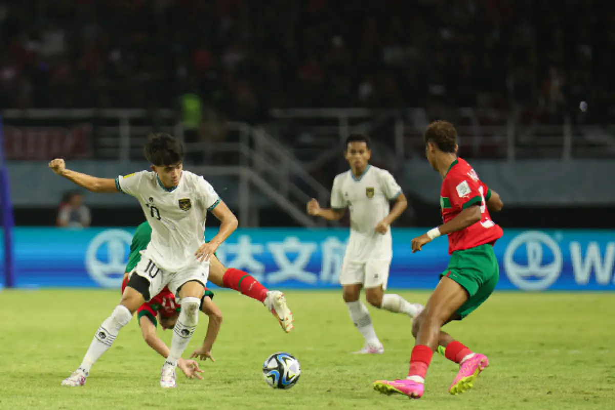 Maroko pastikan maju ke babak 16 besar Piala Dunia U17 2023 setelah kalahkan Indonesia dengan skor 3-1. (Sumber : PSSI)