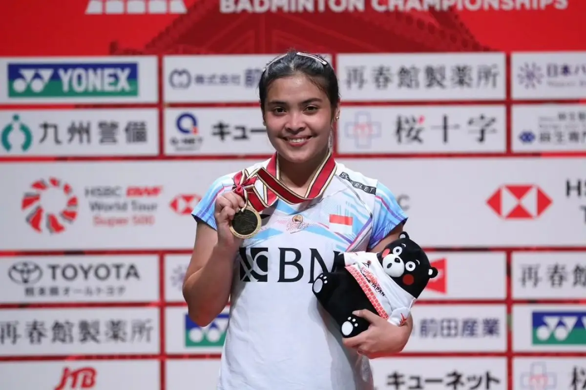 Gregoria Mariska Tunjung Juara Kumamoto Masters Japan 2023. (Sumber : PBSI)