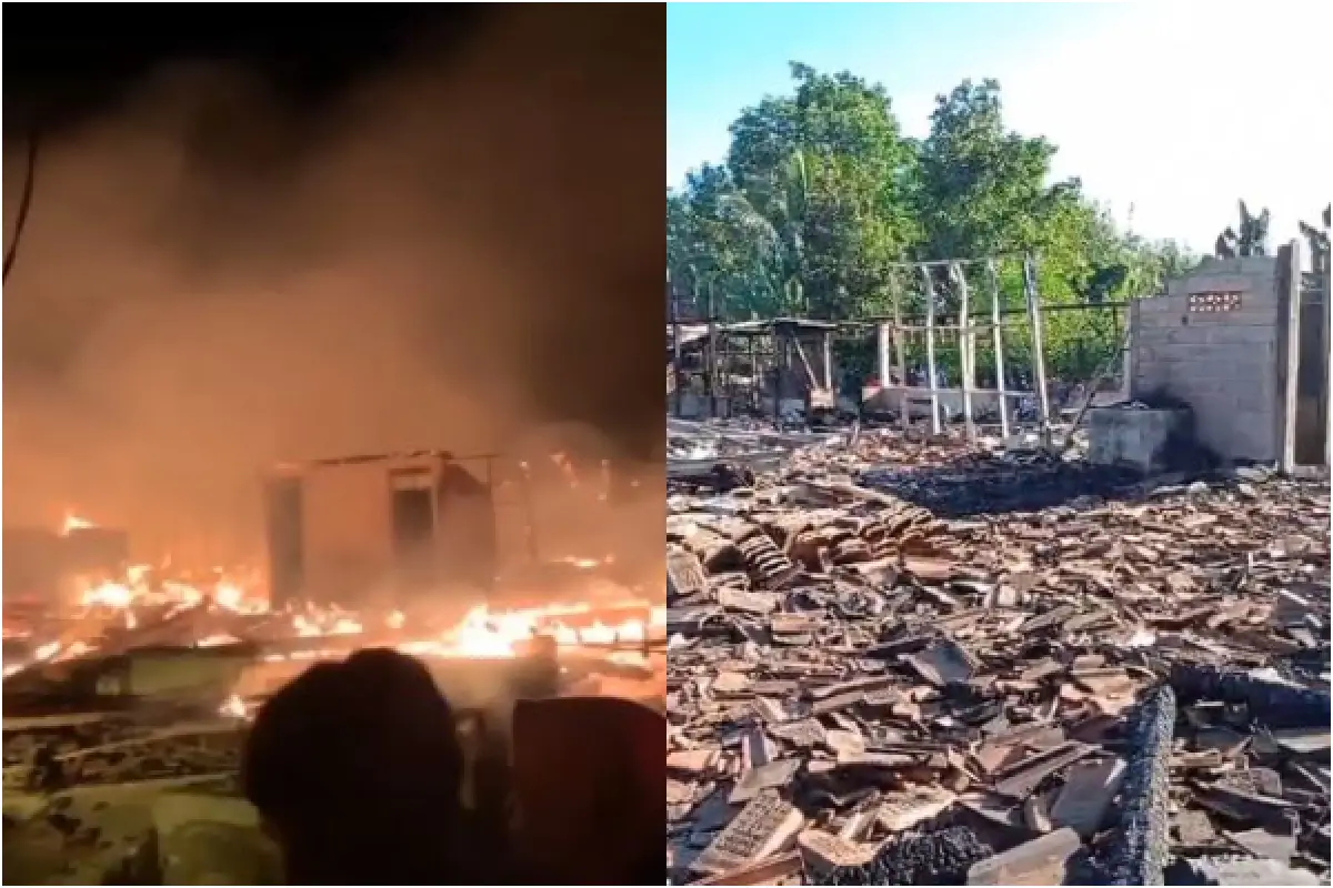 Kondisi Terkini Pasca Kebakaran Hebat di Dadapayam (Sumber : instagram.com/infokabarsalatiga)