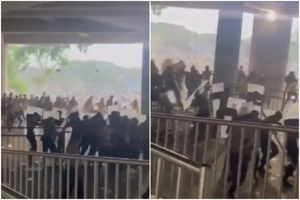 Ini Alasan Polisi Tembakkan Gas Air Mata Saat Suporter Rusuh di Laga Gresik United vs Deltras FC (Sumber : x.com/@ainurohman)