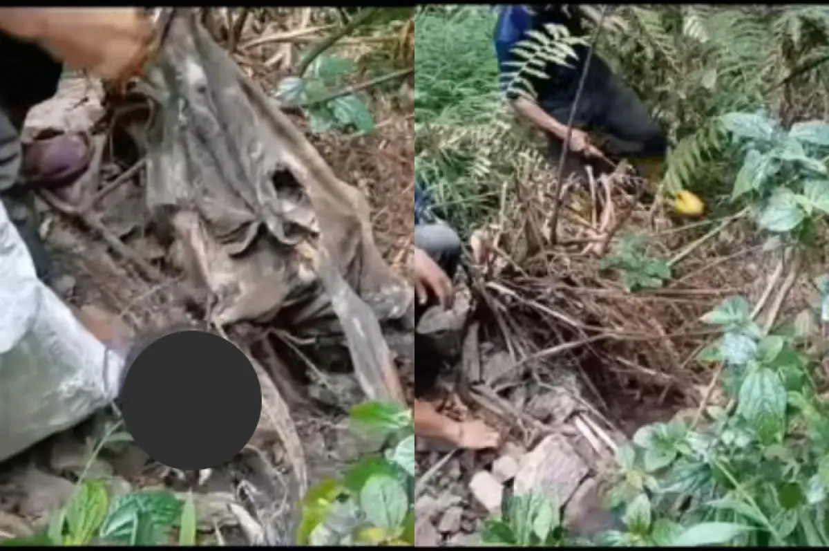 penampakan penemuan tulang manusia di lereng Gunung Ungaran (Sumber : instagram @infogunungpati)