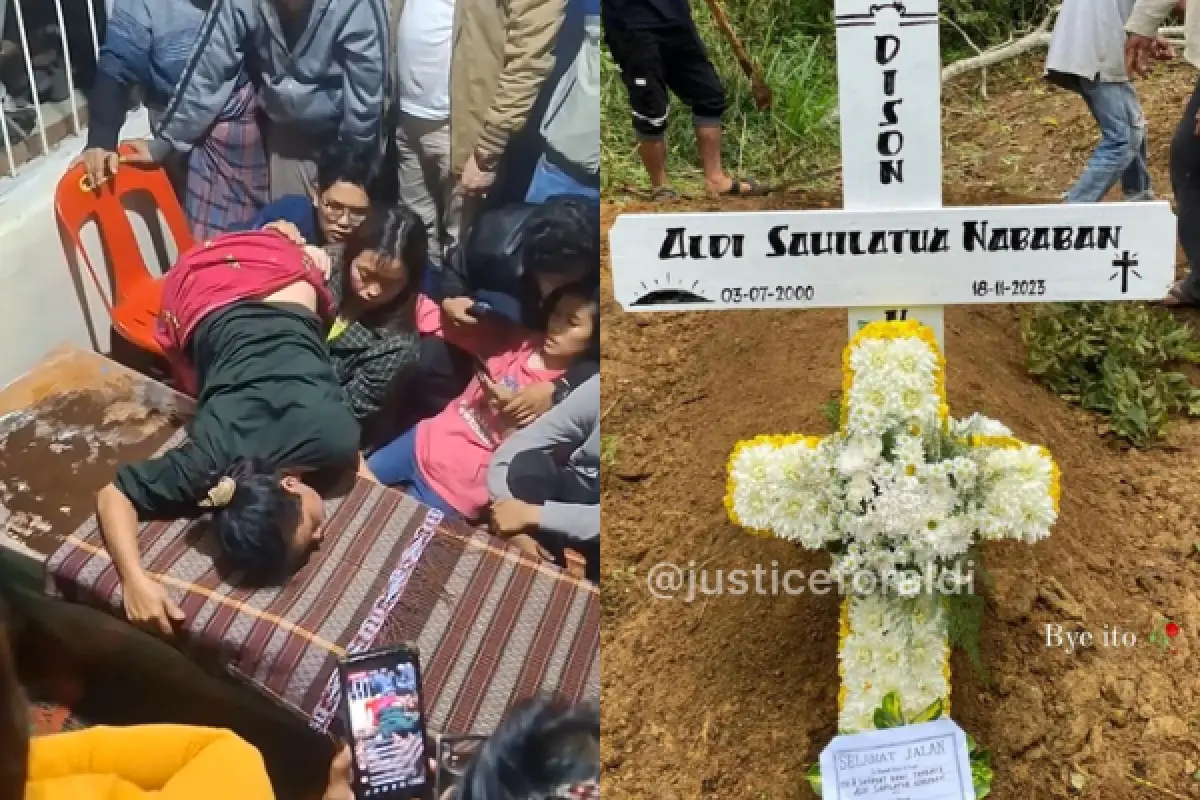 Peti Mati Aldi Sahilatua Nababan Tertutup Rapat di Pelukan Sang Ibu, Tangis Pilu Keluarga Tak Terbendung (Sumber : Instagram/@justiceforaldi)