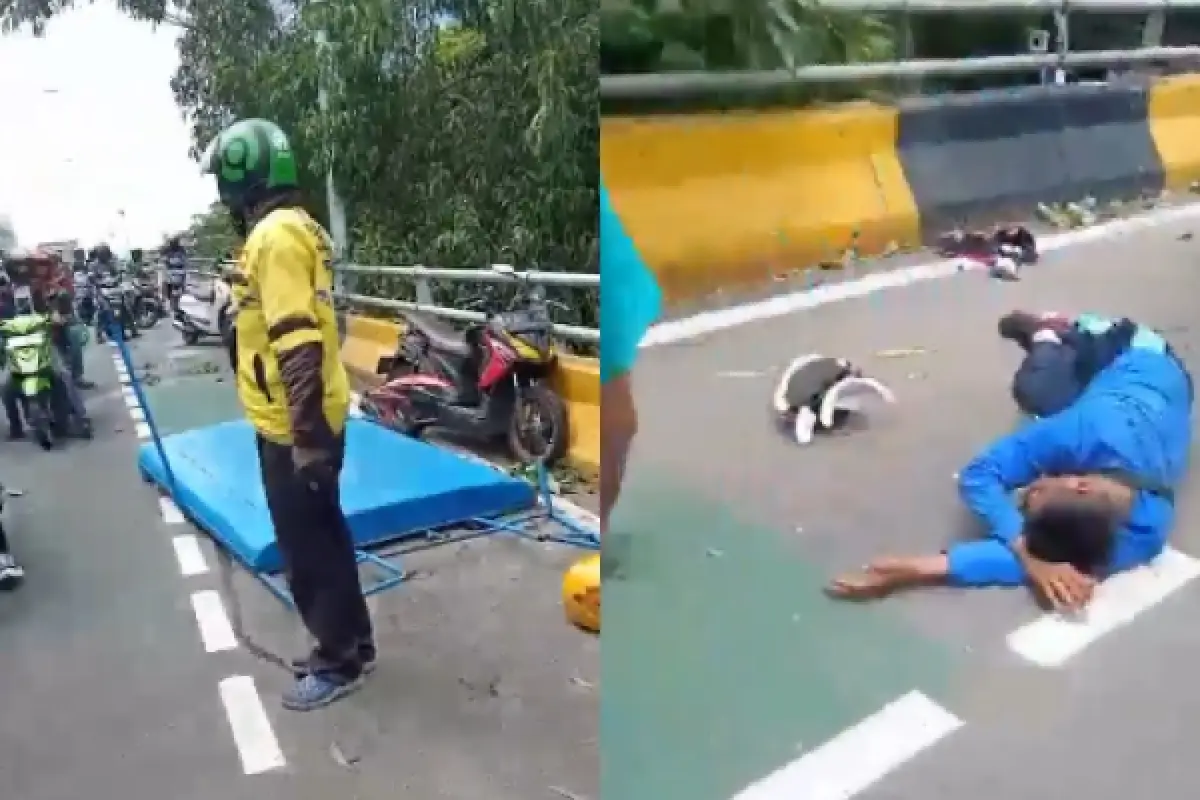 Kecelakaan Maut Gegara Mobil Satpol PP Ugal-ugalan di Jakut 4 Kritis, 2 Orang Tewas (Sumber : Twitter/@folkshitttmedia)