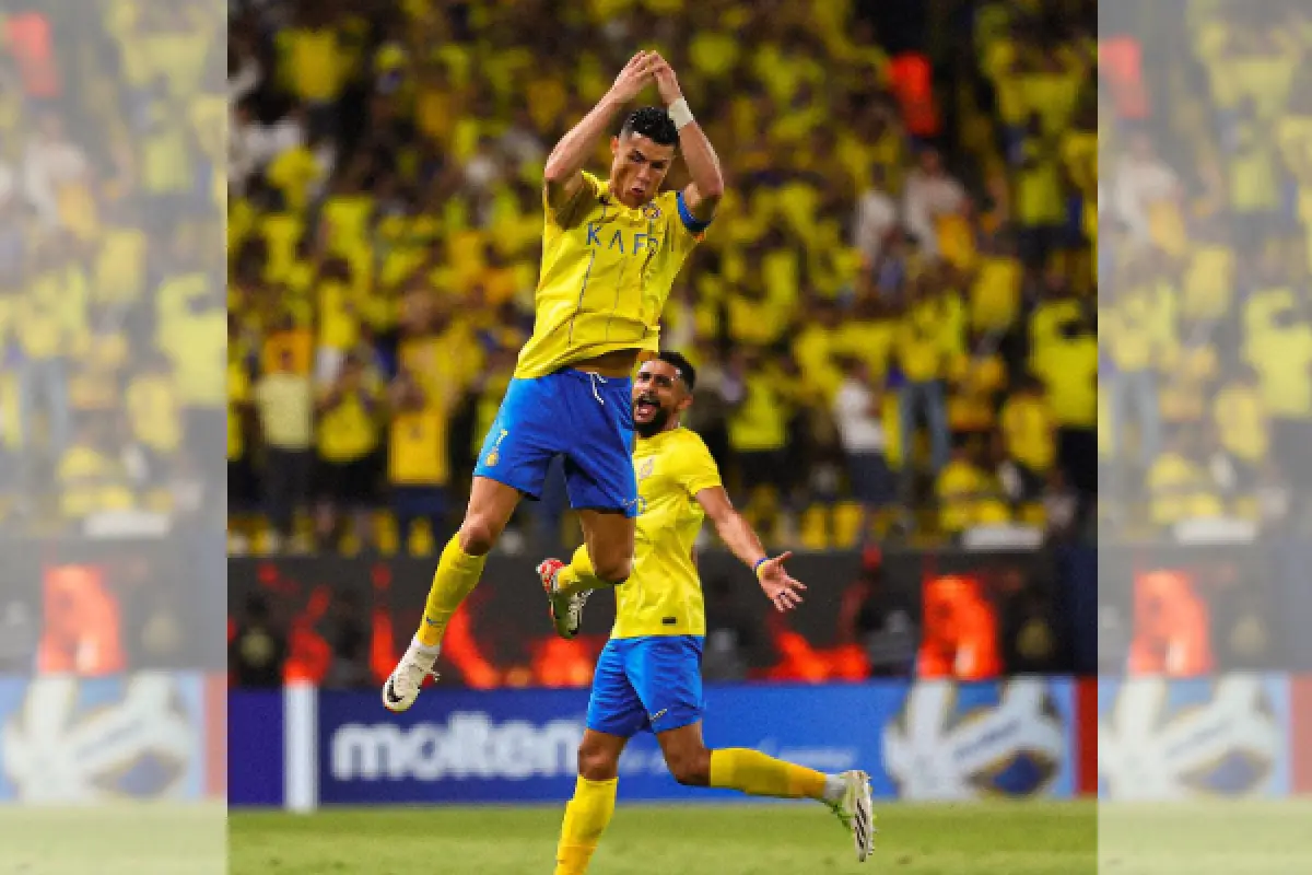 Ronaldo pencetak gol terbanyak di liga sepanjang sejarah sepak bola dunia dengan 527 gol. (Sumber : Instagram/alnassr)