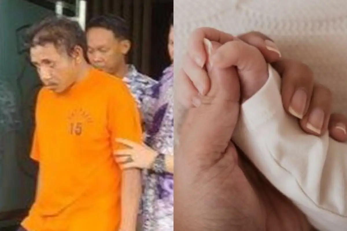 Kondisi Bayi 4 Bulan yang Diculik dan Dicabuli Tukang Pijit (Sumber : Kolase foto instagram @folkshitt dan Freepik)