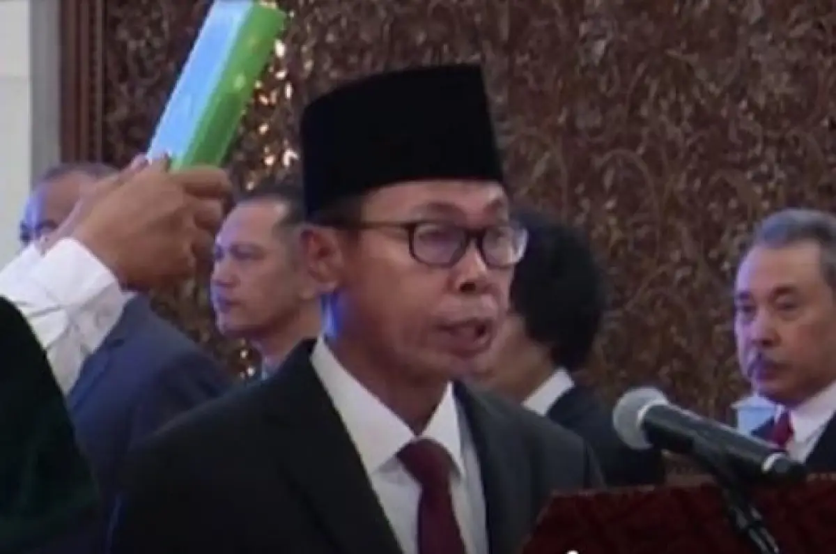 Nawawi Pomolango dilantik sebagai ketua sementara KPK dan mengucapkan sumpah pada Senin (27/11/2023) (Sumber : Istimewa)