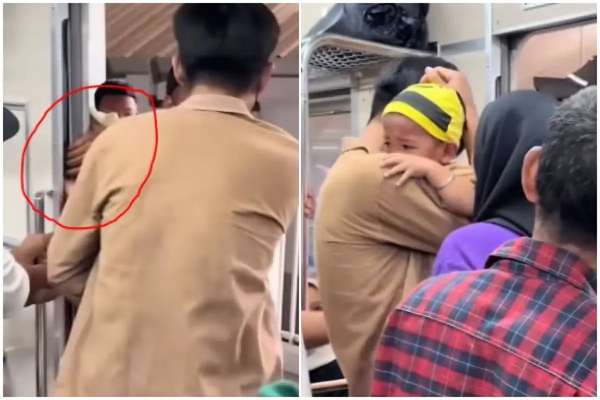 Tangan Balita Terjepit Pintu KRL Saat Tidak Kebagian Tempat Duduk, Begini Kondisinya Sekarang (Sumber : instagram.com/mimi.julid)