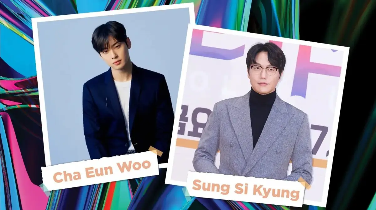 Golden Disc Awards mengumumkan jika kedua aktor dipastikan akan menjadi MC atau presenter di acara GDA di Jakarta, yakni Sung Sikyung dan Cha Eunwoo. (Sumber : Instagram @golden_disc)