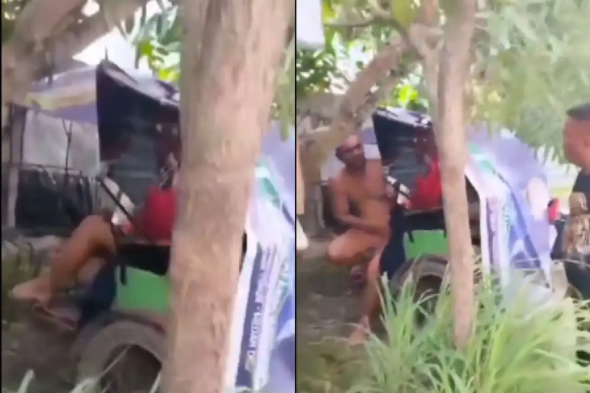 Duh! Warga Medan Kaget Pergoki 2 Bapak Indehoy Sesama Jenis di Becak, Publik: Akhir Zaman (Sumber : Twitter/folkshittmedia)