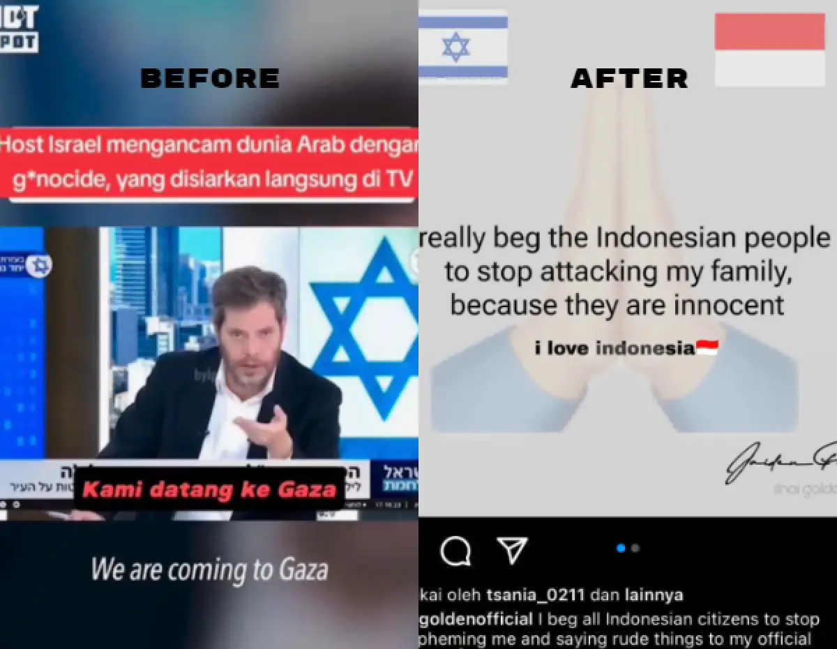Presenter Israel tak tahan dengan serangan netizen Indonesia (Sumber : instagram @ariekuntung)
