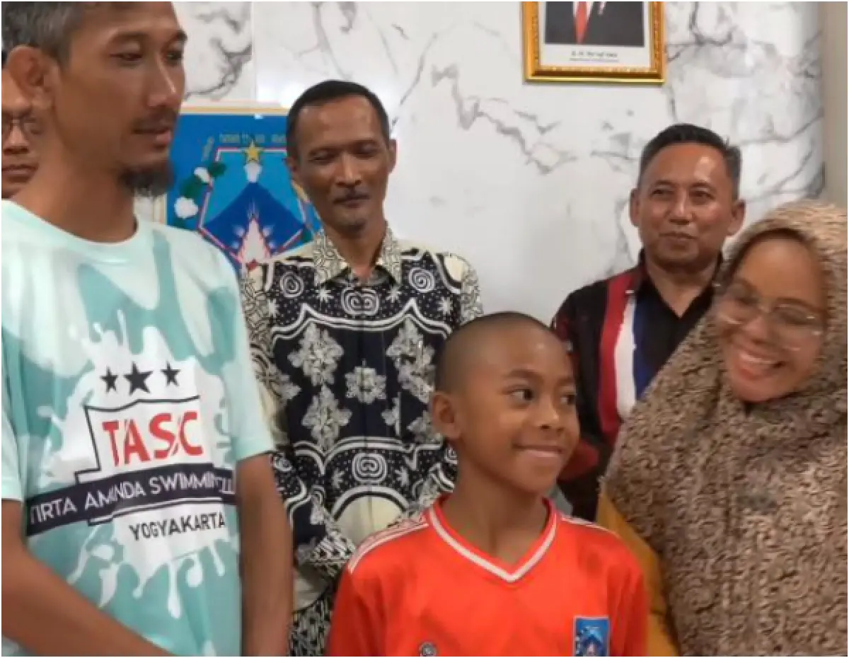 bocah perenang yang viral di Sleman kita raih juara 2 kembar Popkab Sleman DIY (Sumber : instagram @humassleman)