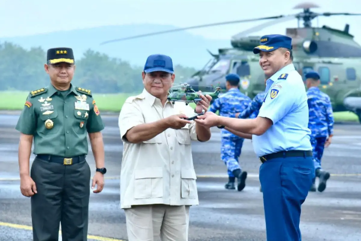 Prabowo ungkapkan komitmen Indonesia bantu Palestina melalui RS lapangan dan kapal bantu KRI dr Radjiman. (Sumber : Instagram/militer.udara)