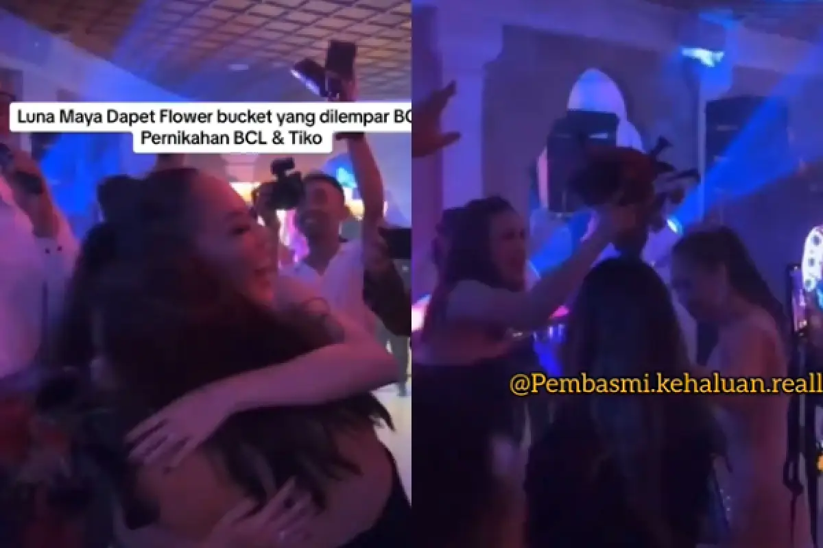 Luna Maya Dapat Buket dari Nikahan BCL, Tahun Depan Fix Bakal Nikah dengan Maxime Bouttier? (Sumber : Instagram/@pembasmikehaluanreal/lambeegosip)