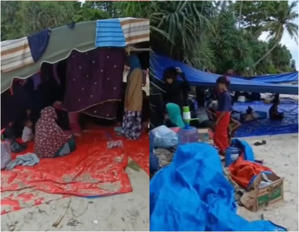 video bukti pengungsi Rohingya tidak bersyukur usai mendapat bantuan dari warga setempat (Sumber : instagram @terang_media)