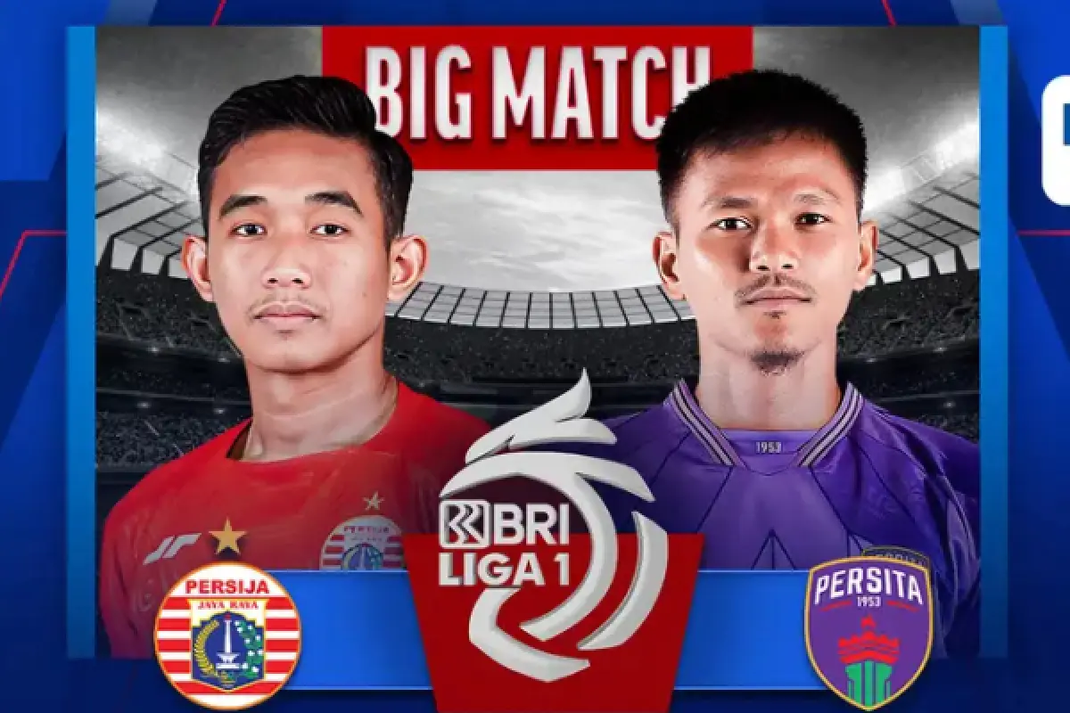 Persija Jakarta vs Persita Tangerang di Stadion Utama Gelora Bung Karno, Jakarta, Minggu, 3 Desember 2023 pukul 19.00 WIB. (Sumber : vidio.com)