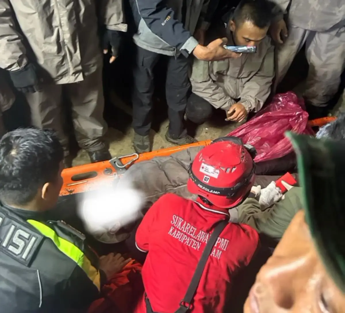 daftar pendaki selamat dari erupsi Gunung Marapi yang sudah berada di rumah sakit. (Sumber : instagram @bpbd_bukittinggi)