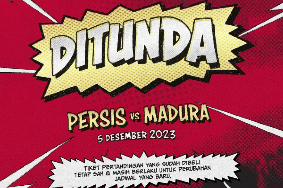 Laga Persis Solo vs Madura United, Selasa 5 Desember 2023 Ditunda. (Sumber : Instagram/persisofficial)