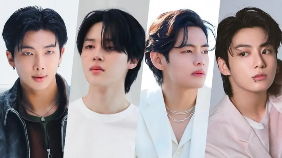 Big Hit Music mengumumkan informasi lanjutan terkait wajib militer 4 member BTS yang tersisa, RM, Jimin, V dan Jungkook yang akan dilakukan pada Desember 2023 ini. (Sumber : Sport Chosun)