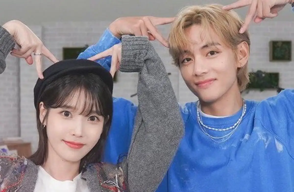 Dikonfirmasi, V BTS bakal jadi bintang video klip untuk lagu terbaru IU yang masihg belum dipastikan kapan akan rilis namun disebutkan V sudah melakukan proses syuting. (Sumber : IU's Palette)