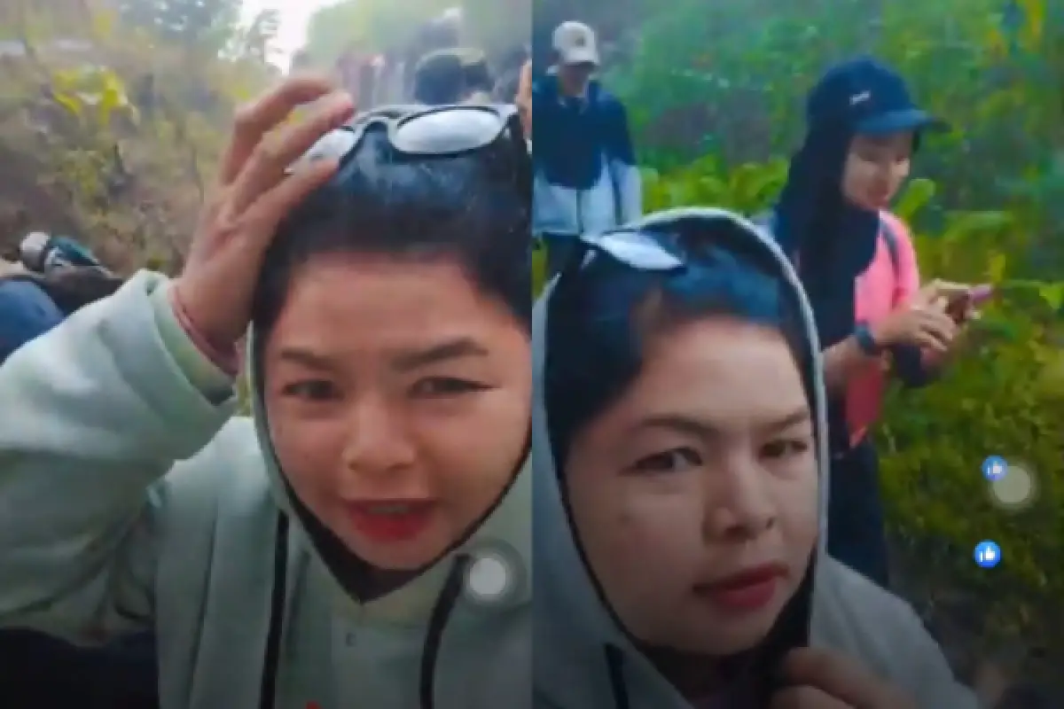 Beredar Video Live Terakhir Novita Sebelum Tewas Jadi Korban Erupsi Gunung Marapi (Sumber : TikTok/@kaolinjewerly1)
