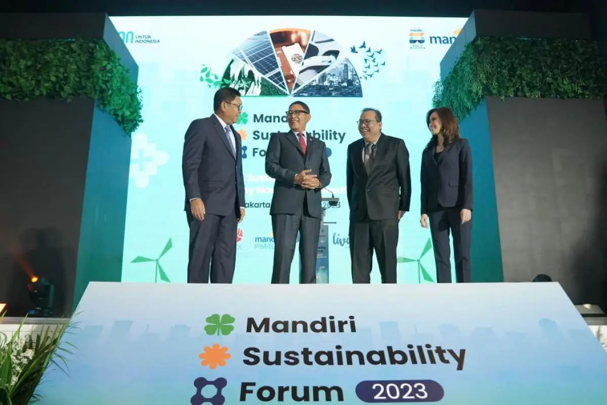 Bank Mandiri melalui Mandiri Institute merilis hasil riset dan penelitian teranyar bertajuk Sustainable Acts: Why Now, What’s Next? (Sumber : Bank Mandiri)