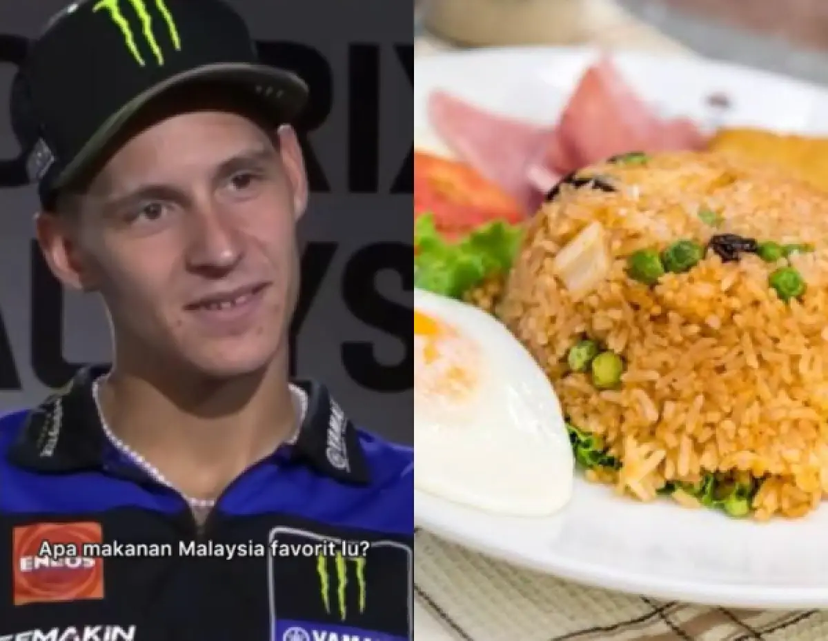 Pembalap MotoGP Fabio Quartararo Protes Nasi Goreng Diklaim Makanan Asal Malaysia (Sumber : instagram @sedangrame)