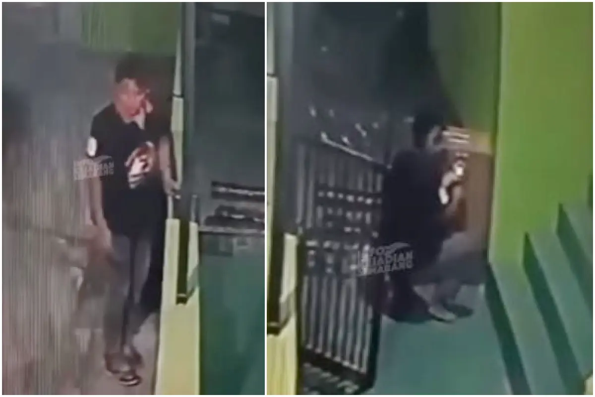 Momen Percobaan Pencurian Kotak Amal di Masjid Sambiroto Terekam CCTV, Gagal Buka Gembok Pelaku Langsung Pergi (Sumber : instagram.com/infokejadian_semarang)