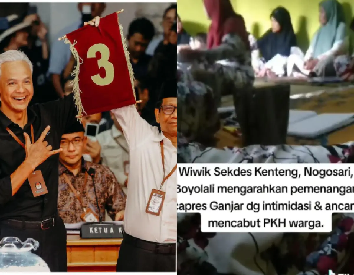 Sekdes Kenteng di Boyolali diduga intimidasi warga pilih Ganjar-Mahfud (Sumber : instagram @ganjar_pranowo/@terangmedia)