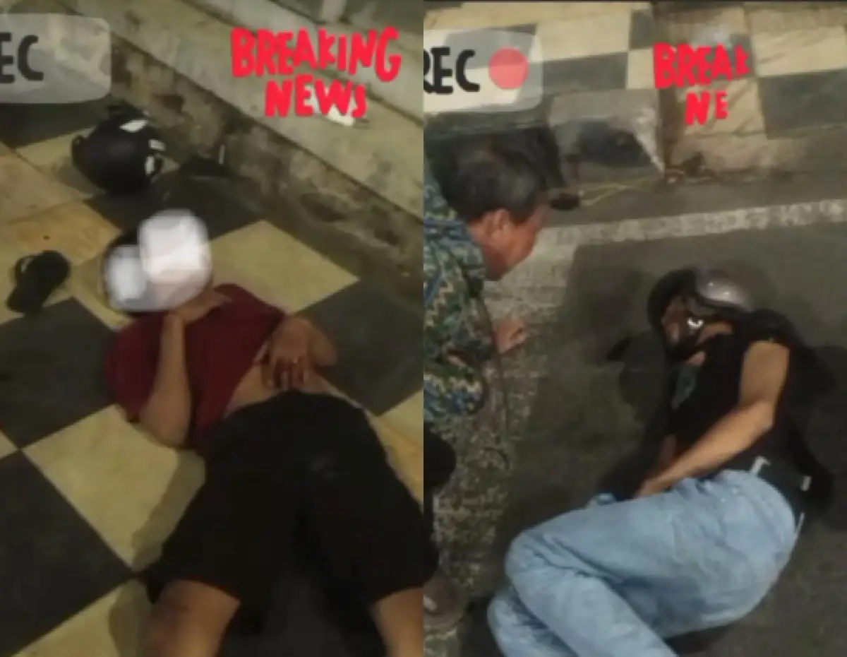 kecelakaan tunggal depan Kantor BPJS Jatingaleh (Sumber : instagram @infokriminalsemarang)