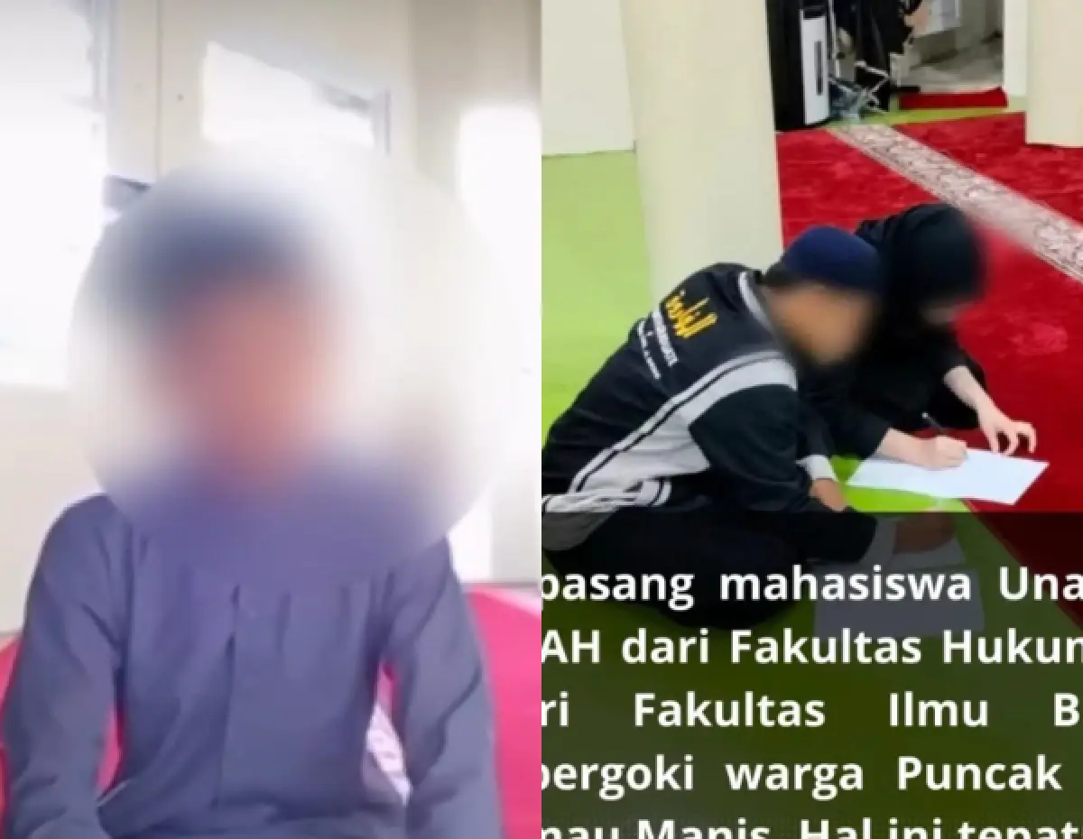 kesaksian teman satu kamar pasangan mahasiswa Unand yang kepergok mesum di kamar masjid (Sumber : instagram @infounand)