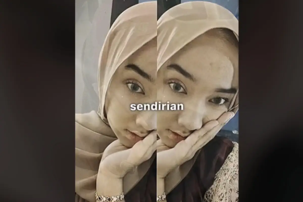 Unggahan Zhafirah Zahrim Febrina tentang curhat dan harapannya akan masa depan. (Sumber : TikTok/tingkiyuff)