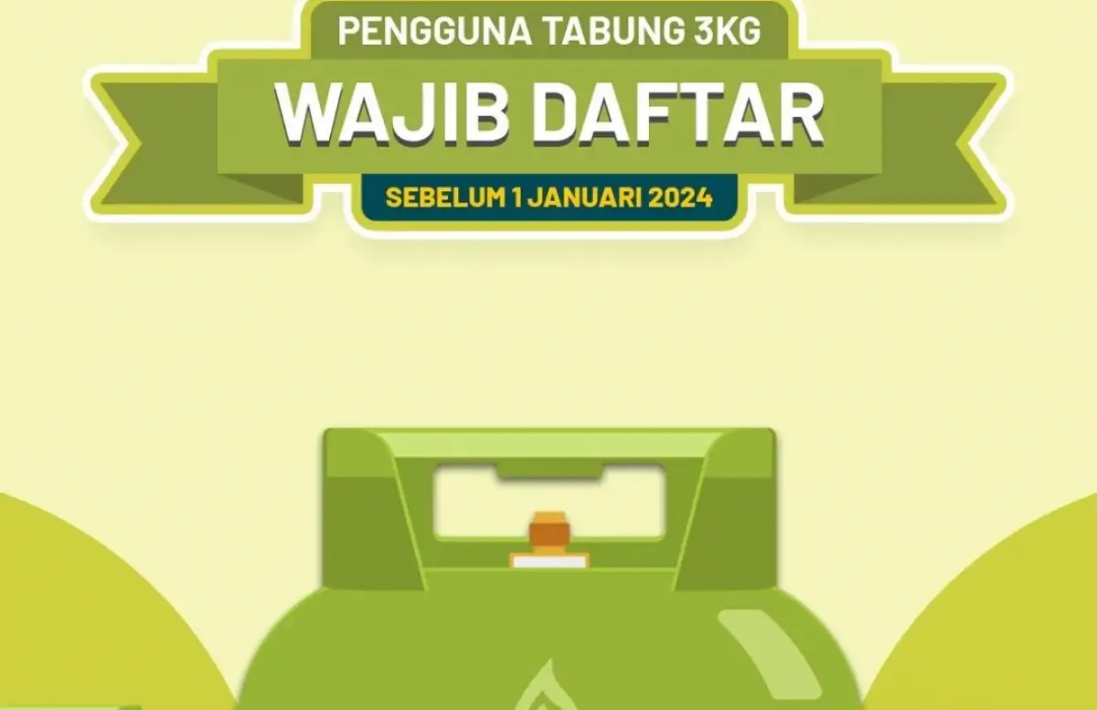 Pengumuman penting, mulai 1 Januari 2024, tak semua warga bisa membeli tabung gas melon atau LPG 3 kilogram yang berwarna hijau, karena pembeli wajib sudah terdaftar di subpenyalur dan pangkalan agen resmi. (Sumber : KESDM - InfoSemarang.com)