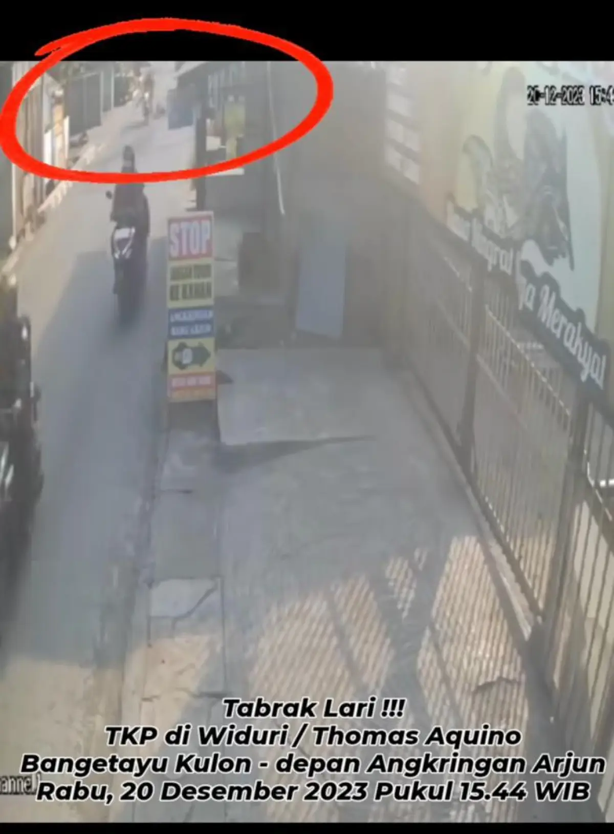 tabrak lari di Bangetayu (Sumber : instagram @infokejadian_genuk)