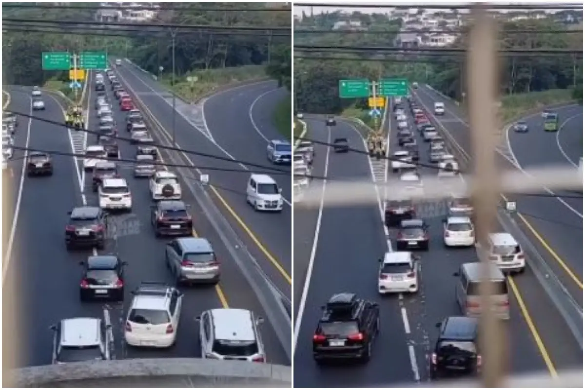 Tol Arah Solo-Surabaya Terpantau Padat Merayap 23 Desember 2023 Sore, Arah Semarang Lengang (Sumber : instagram.com/infokejadian_semarang)