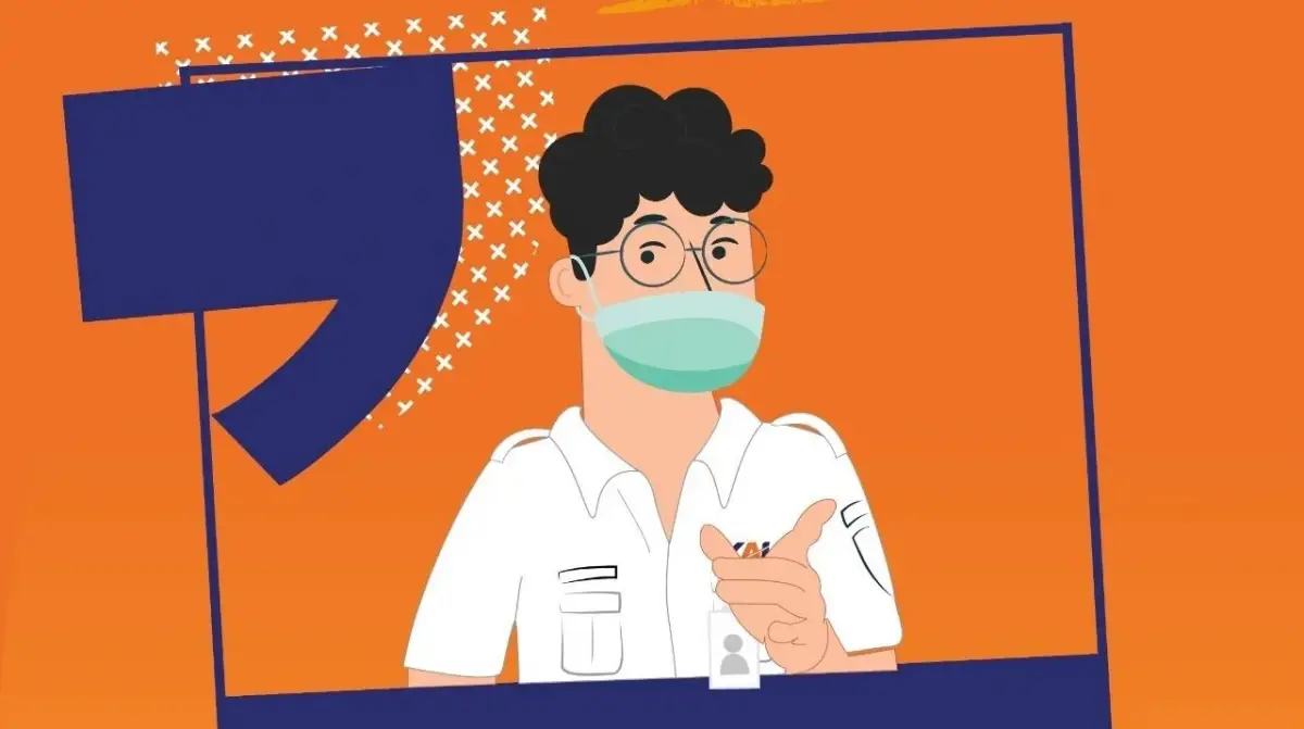 Mulai saat liburan Natal dan Tahun Baru, PT KAI mewajibkan seluruh penumpang kereta untuk memakai masker lagi demi antisipasi kasus COVID-19. (Sumber : PT KAI)