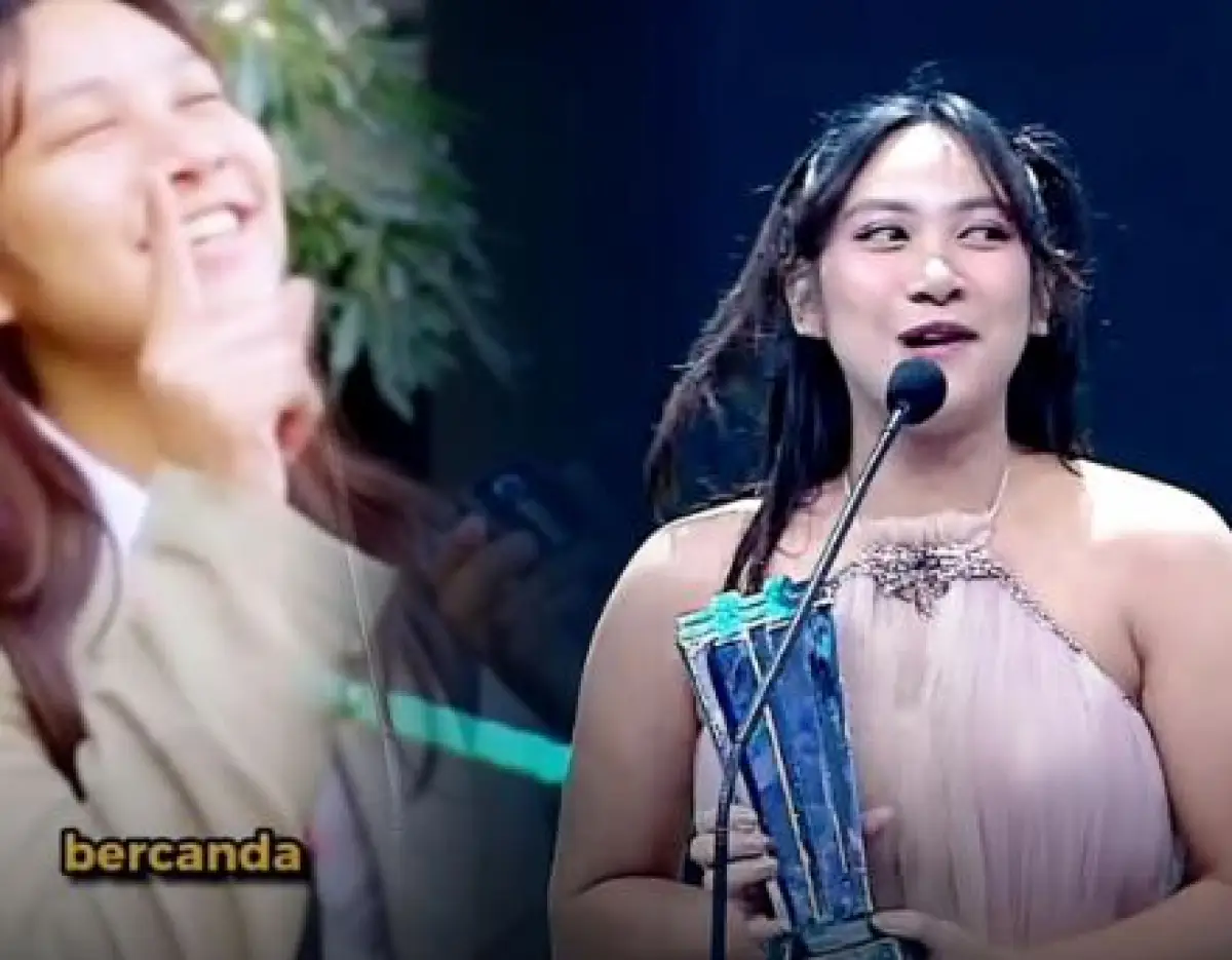 Mahasiswi UGM Abigail Penemu Jargon 'Bercyandya' Menangkan Piala di Ajang 'Indonesian Trending Awads 2023', Warganet: Lucunya Negeri Konoha (Sumber : instagram.com/infoterangofficial)