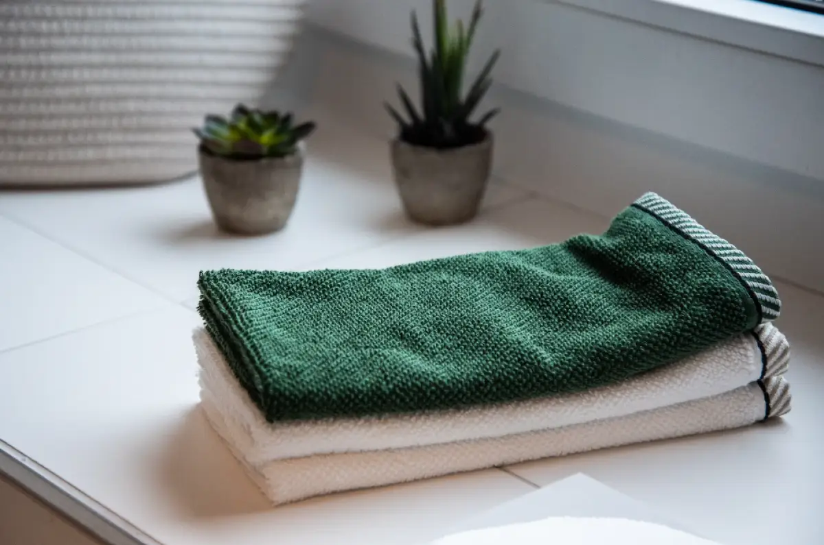 Ilustrasi handuk (Sumber : Unsplash/Sven Mieke)