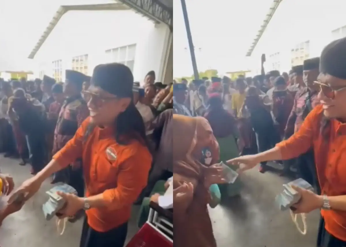 video Gus Miftah saat bagi-bagi uang di Pamekasan viral (Sumber : instagram @undercover.id)
