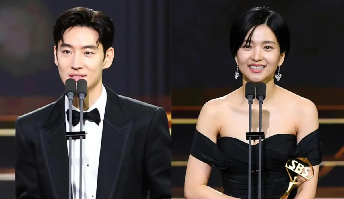 Gelaran SBS Drama Awards 2023 pada Jumat 29 Desember 2023, sejumlah aktor Korea Selatan meraih piala penghargaan, termasuk Lee Jehoon dan Kim Taeri yang menddapat daesang. (Sumber : Soompi - InfoSemarang.com)