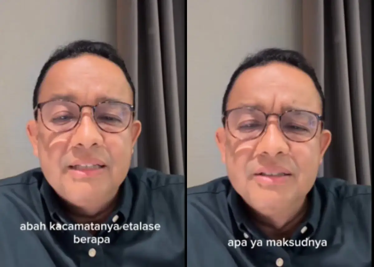 momen Anies Baswedan tak bisa jawab etalase (Sumber : akun X @aniesbubble)