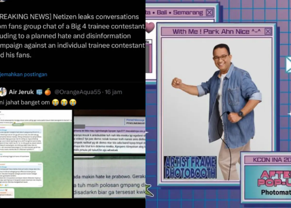 chat diduga buzzer ingin serang Kpopers di fandom Anies Bubble beredar di X (Sumber : akun X @thespiders_ark/@hyonjiho)