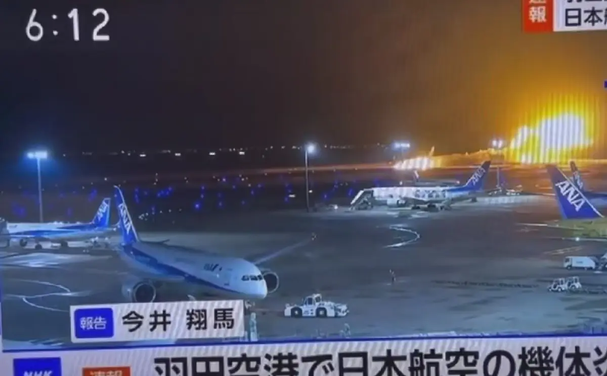 kecelakaan Japan Airlines di Haneda Airport (Sumber : Ctd.insider)