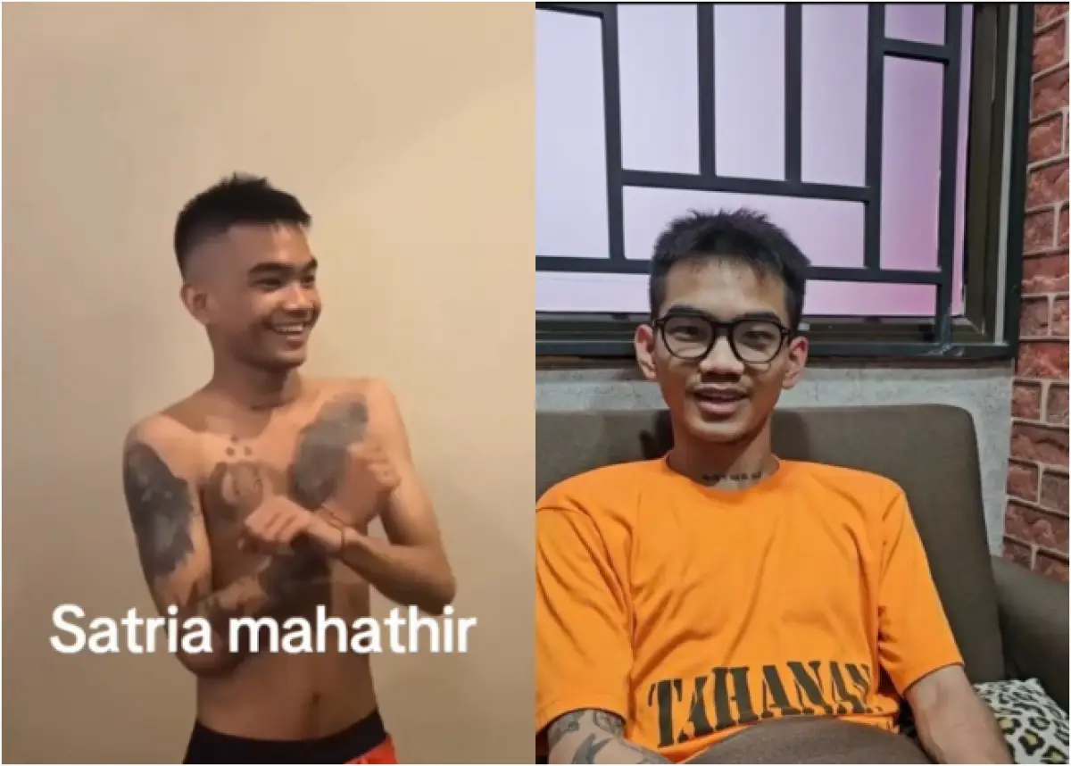 Satria Mahathir seolah tak menyesal meski sudah berbaju tahanan (Sumber : instagram @undercover.id)